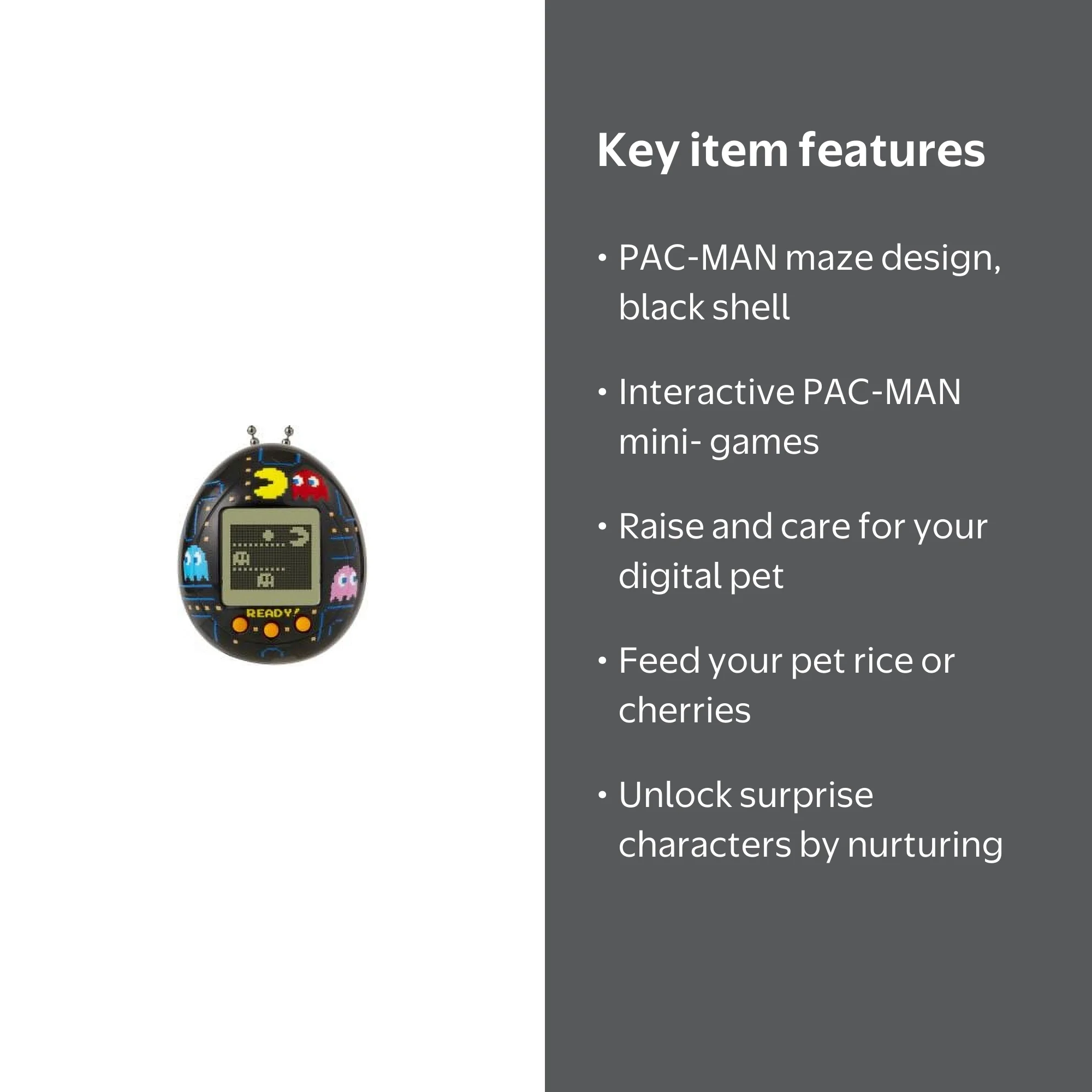 Pacman Tamagotchi Nano - Black - Walmart.com