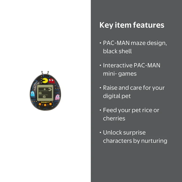 Pacman Tamagotchi Nano - Black - Walmart.com