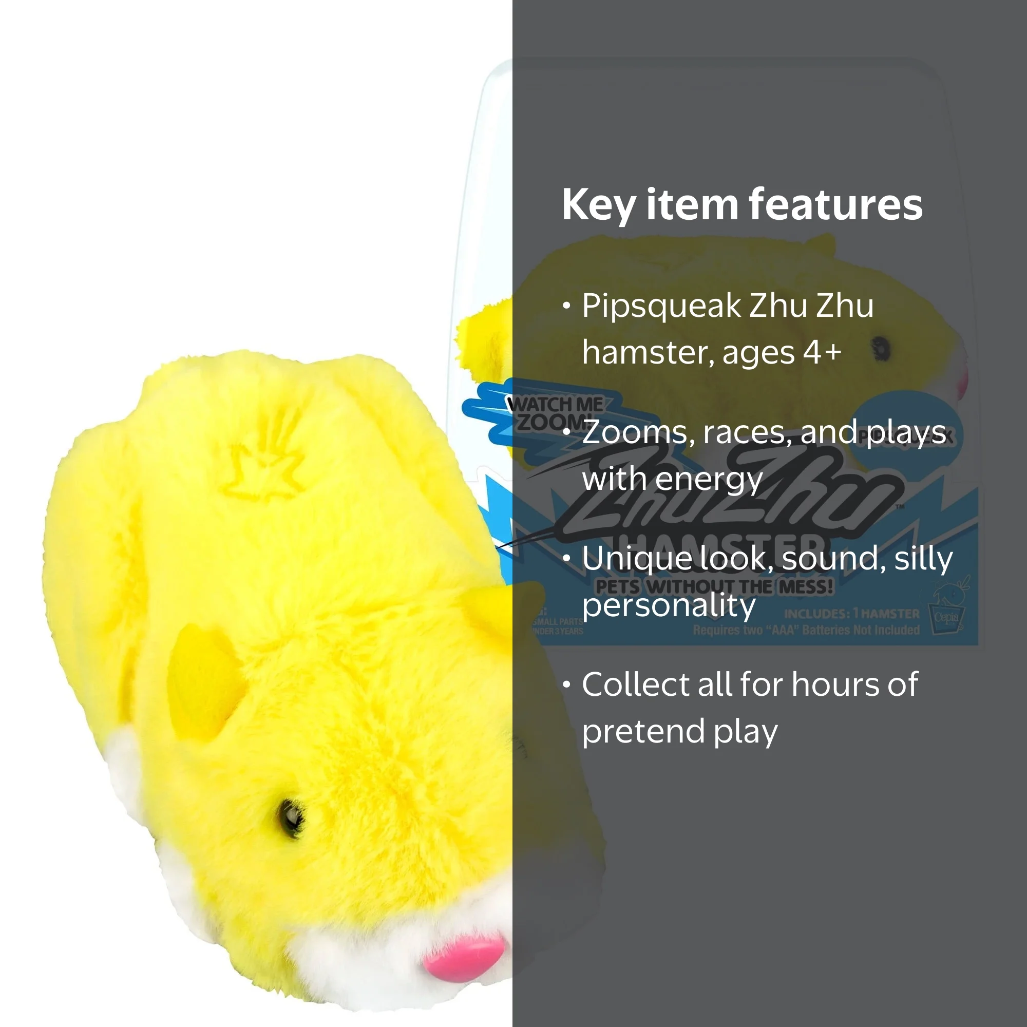 Cepia, Zhu Hamster Pipsqueak Collectible Toy for Kids Ages 4+