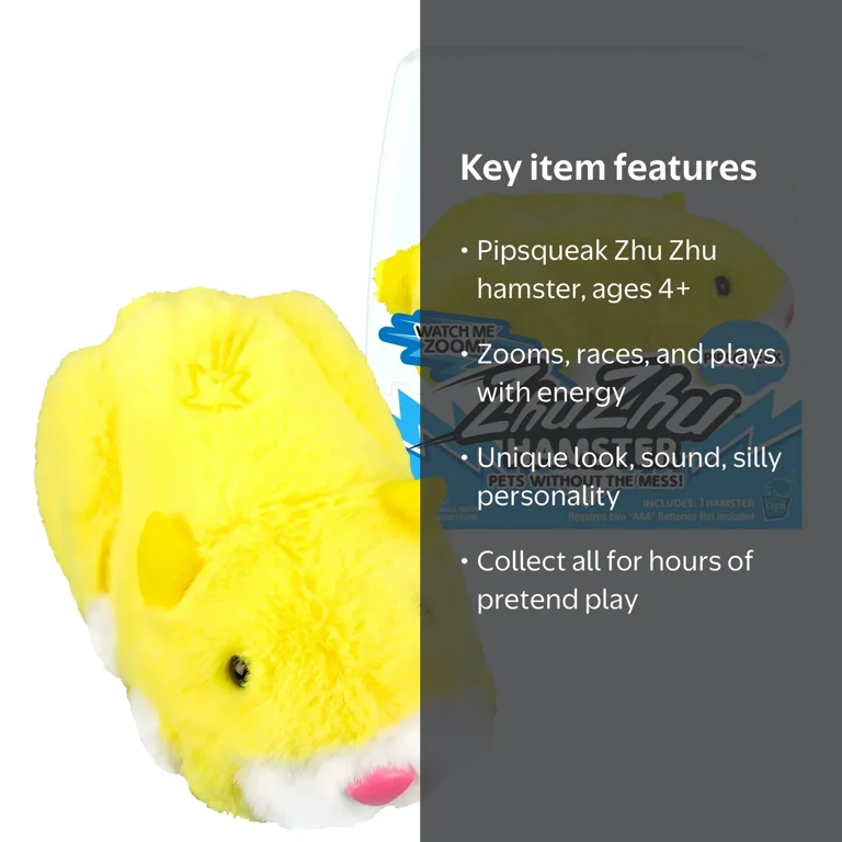 Cepia, Pipsqueak, Toy Hamster, Kids Age 4 and Up with Silly