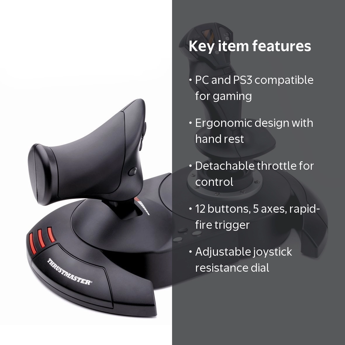 Thrustmaster, Hotas X Flight Stick, Compatible with PS3 and PC