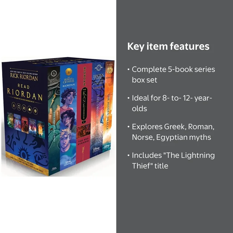 Rick Riordan Percy Jackson & the Olympians Read Riordan Five-Book