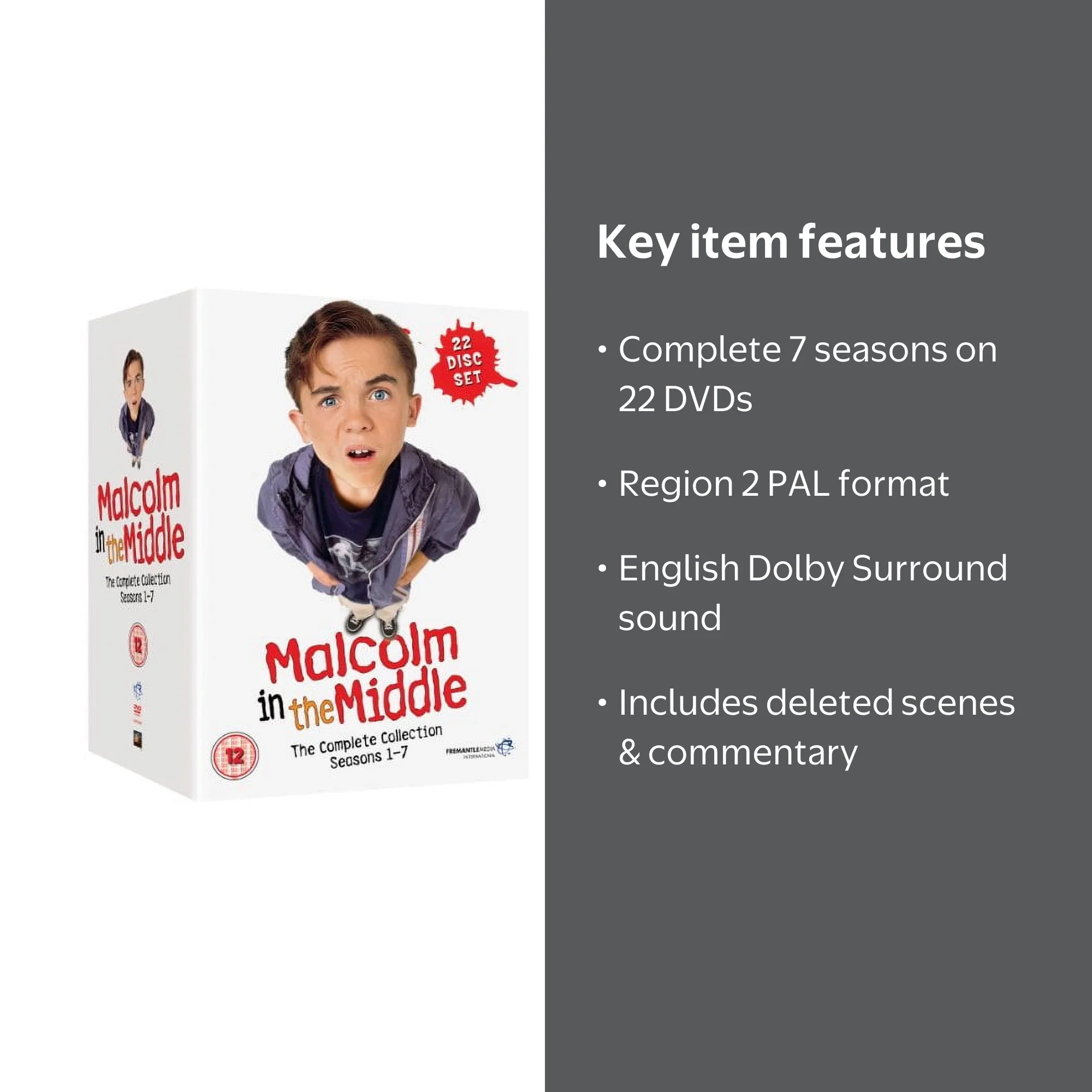 Malcolm In The Middle Complete Series DVD Collection, Seasons 1-7