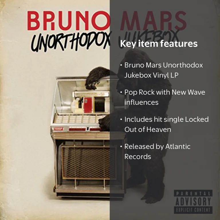 Bruno Mars - Unorthodox Jukebox - Pop Rock - Vinyl LP Record
