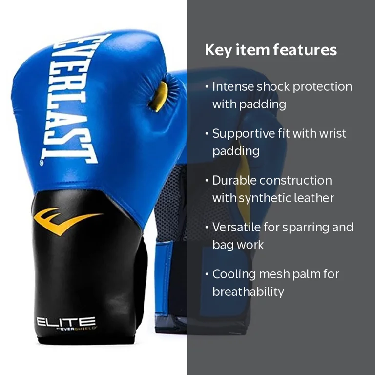 Everlast Pro Style Elite Workout Training Boxing Gloves, 12 Ounces Everlast Pro Style Elite Workout Training Boxing Gloves, 12 Ounces