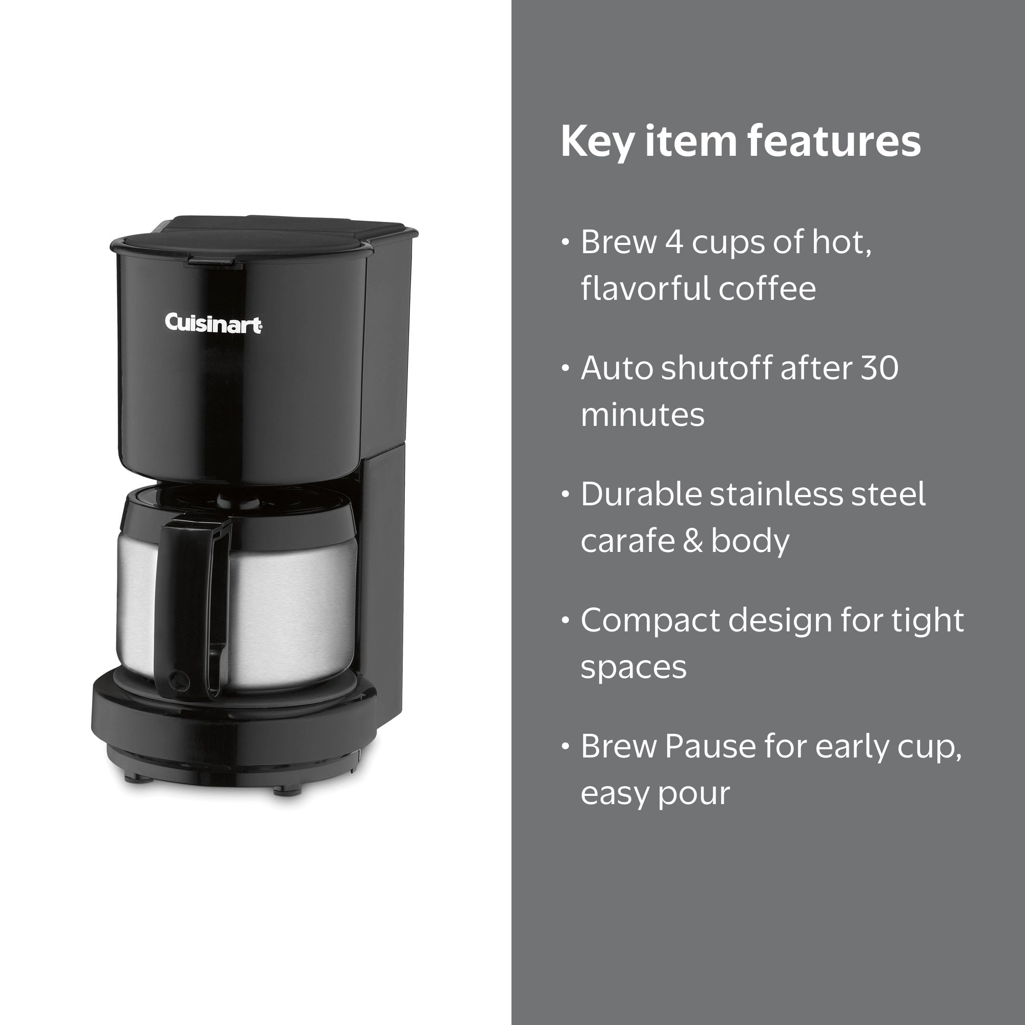 Cuisinart コーヒーメーカー ブラック Cuisinart 14-Cup Programmable Coffee Maker with Stainless Steel
