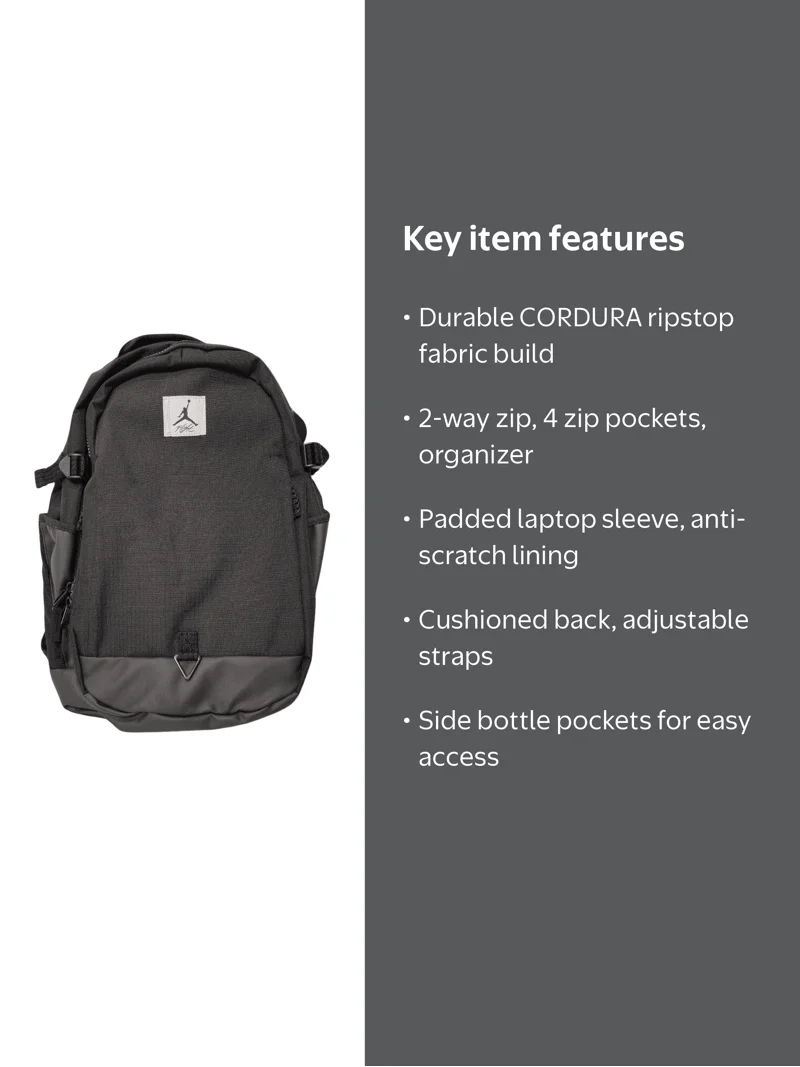 Jordan Jumpman Cordura Logo Backpack MA0794-023 - Walmart.com