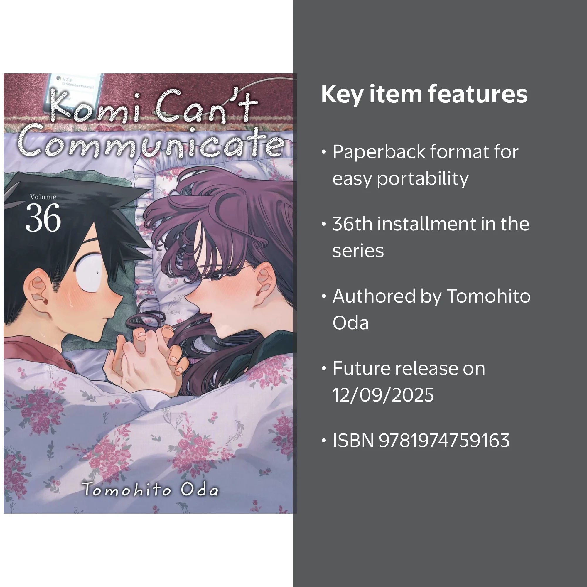 Tomohito Oda, Komi Can't Communicate, Vol. 36, Paperback - Walmart.com