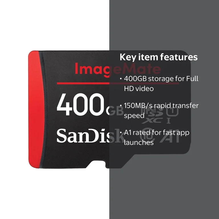 SanDisk 400GB ImageMate microSDXC UHS-I Memory Card - 150MB/s