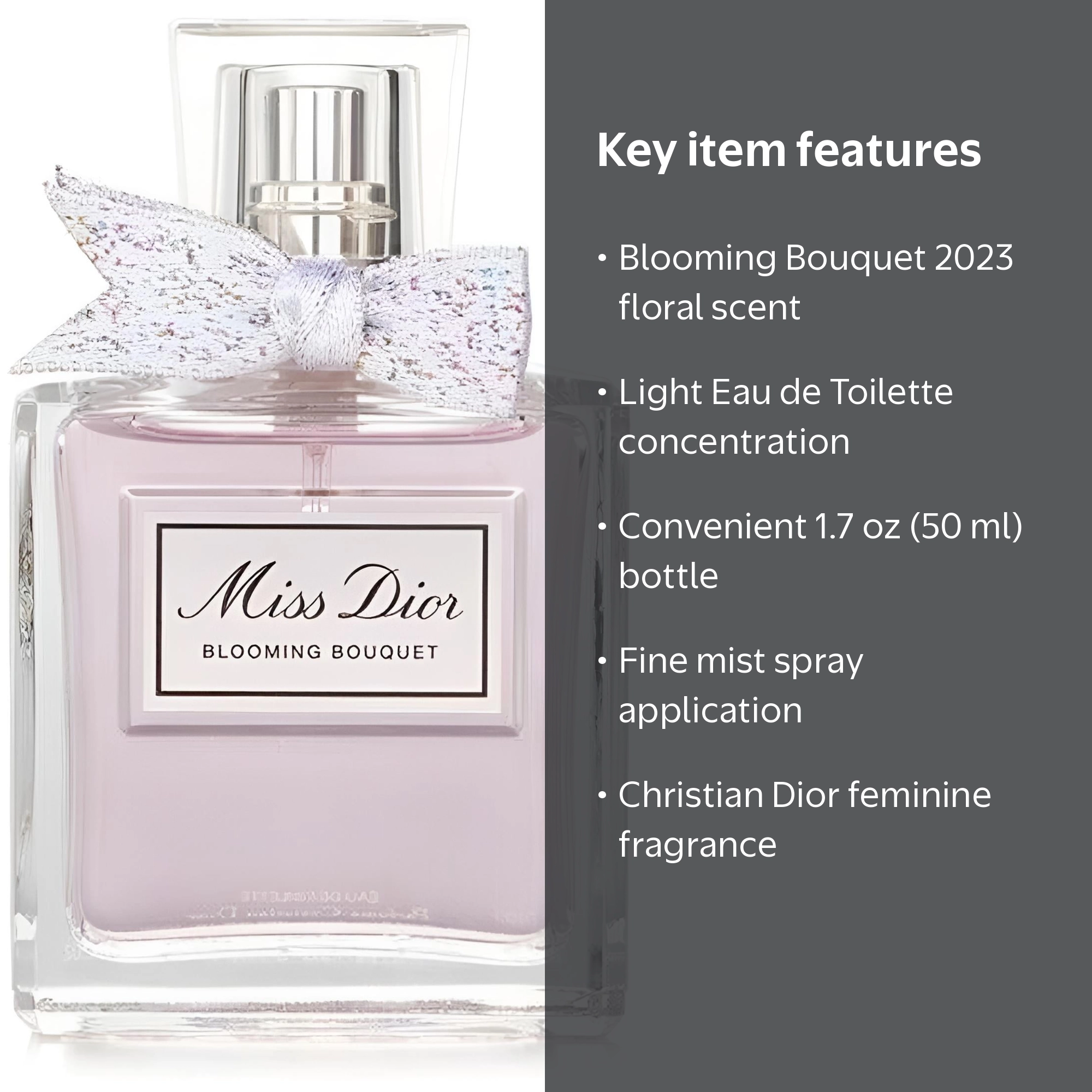 Dior - Miss Dior Blooming Bouquet Eau de Toilette (50ml) - Walmart.com