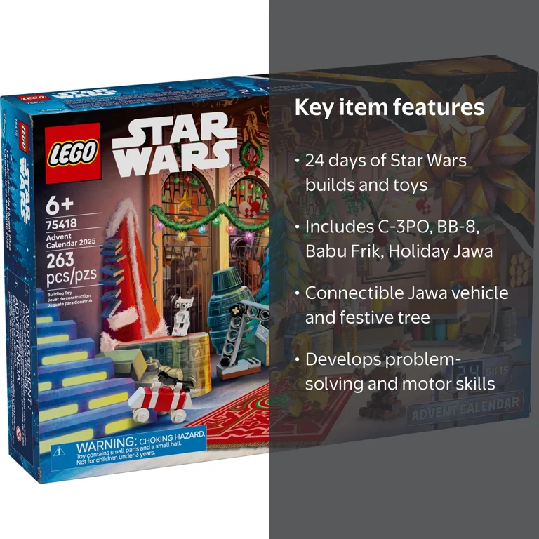 LEGO Star Wars Advent Calendar 2025 Kids Toy - Holiday Countdown