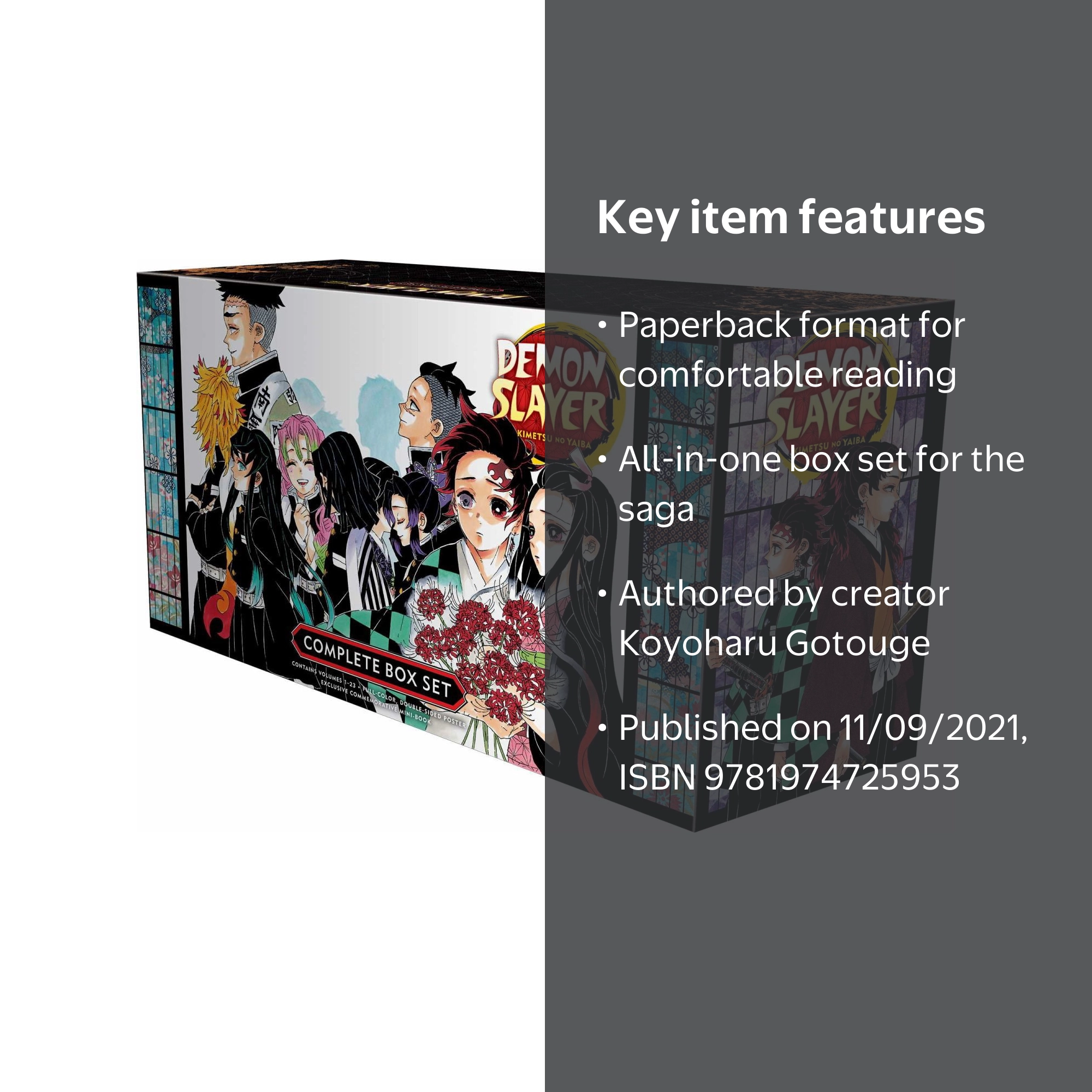Demon Slayer: Kimetsu No Yaiba Complete Box Set Volumes 1-23