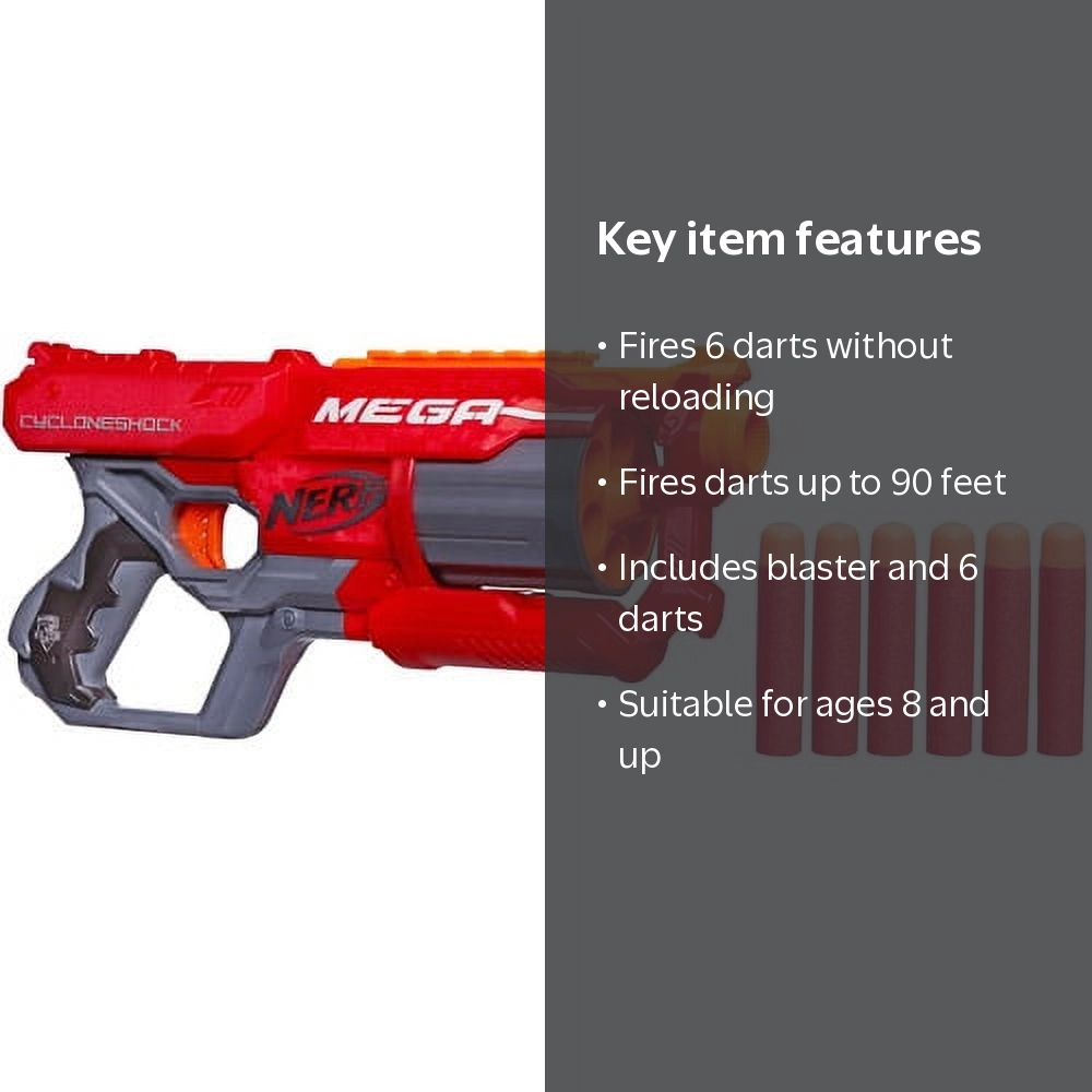 Nerf N-Strike Mega CycloneShock - Walmart.com