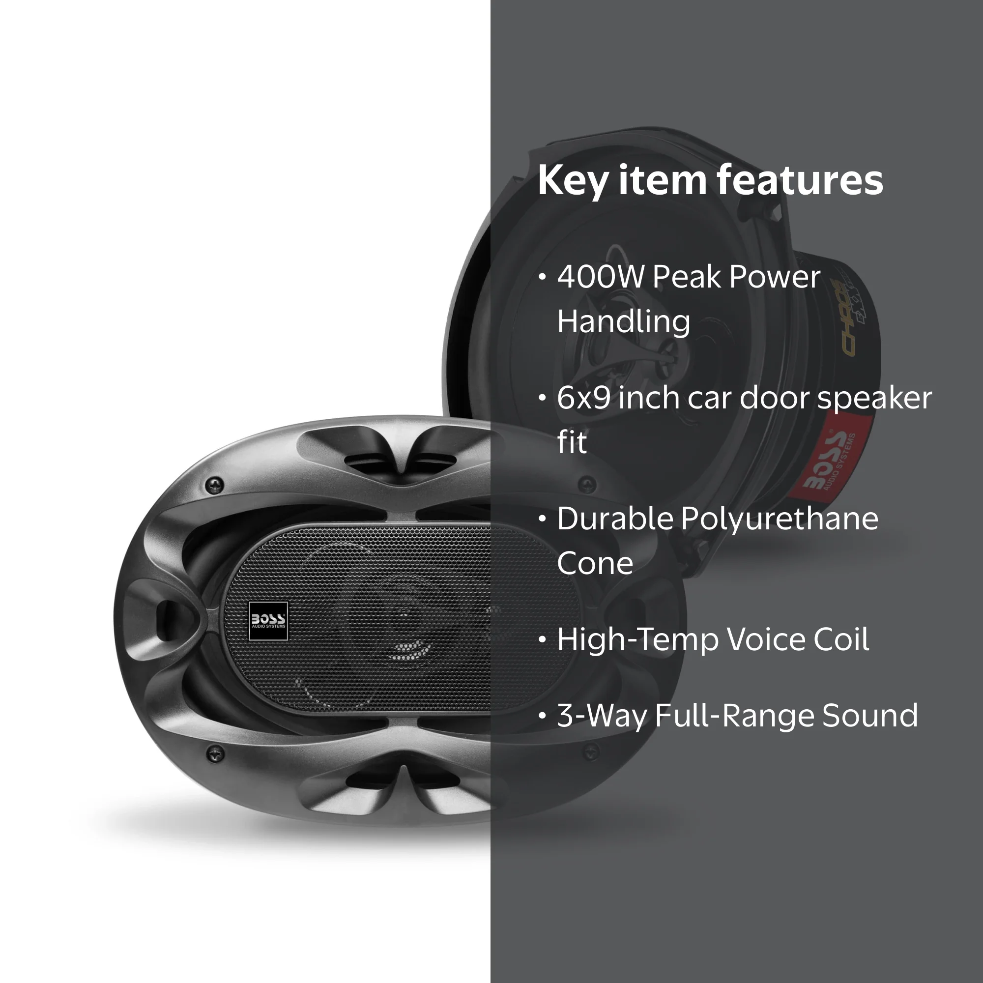 Boss Audio Systems CH6930B Chaos Series 6 x 9 inch Car Stereo Door