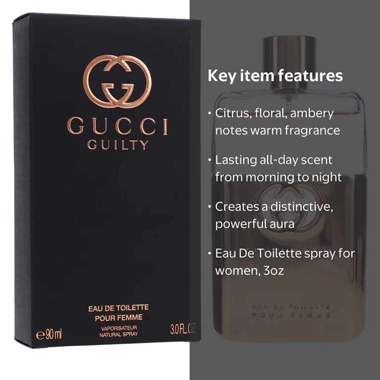 Gucci, Guilty Pour Femme Eau De Toilette Spray, 3 oz - Walmart.com