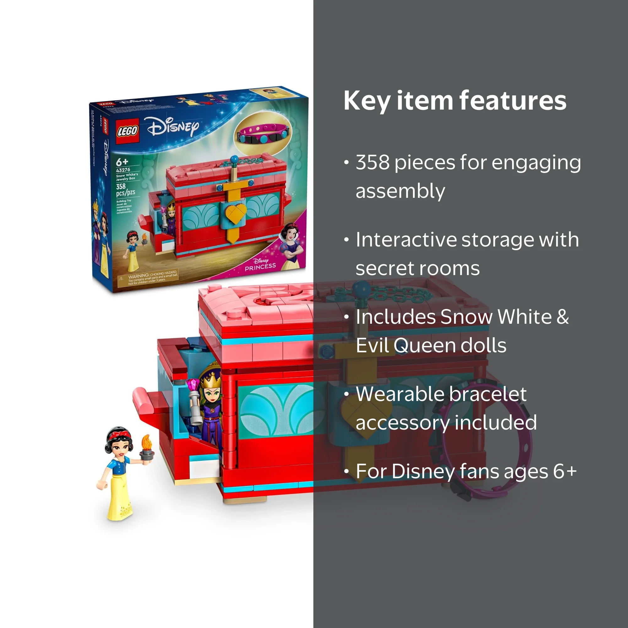 LEGO Disney Snow White's Jewelry Box, Snow White and Evil Queen
