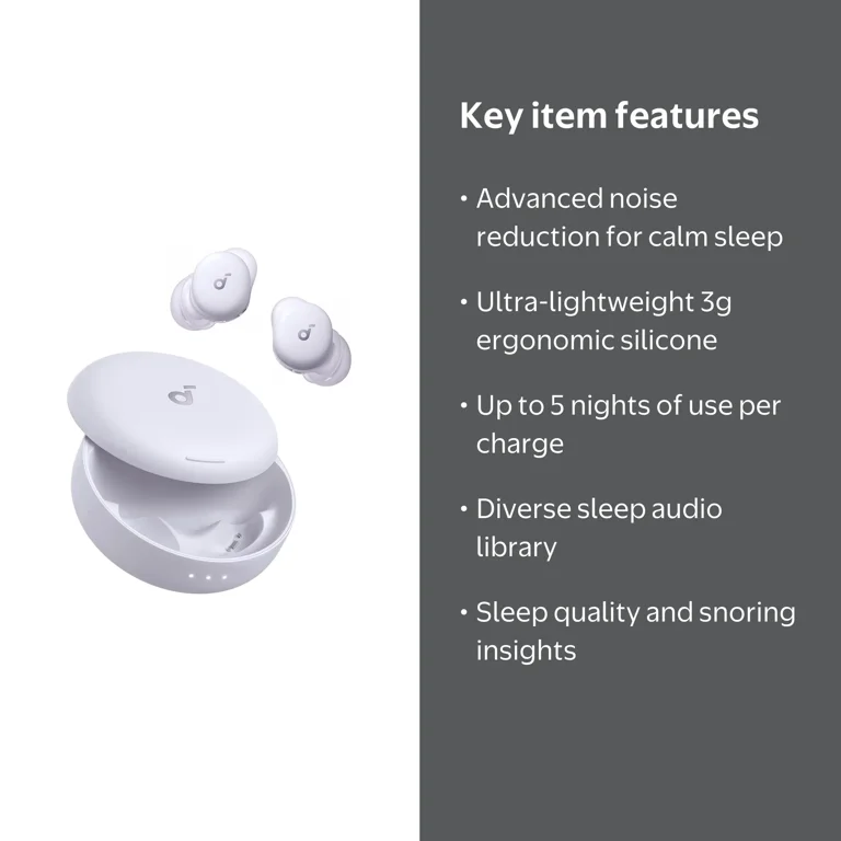 Soundcore Sleep A30 Special by Anker, Sleep Earbuds, ANC, Passive