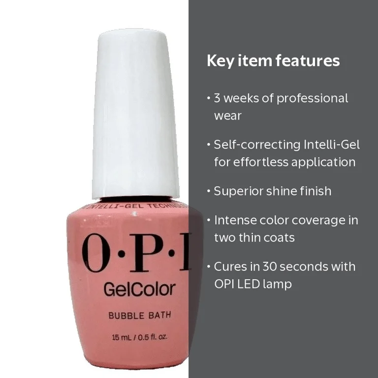 OPI, GelColor Gel Nail Polish, GCS86, Bubble Bath 0.50 oz