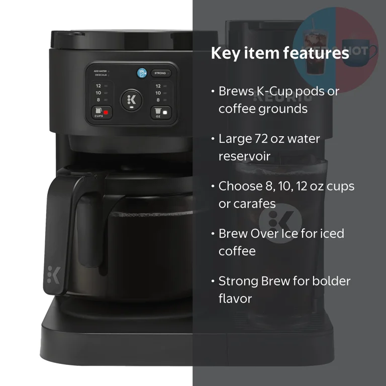 Keurig K-Duo Essentials Coffee Maker, Single-Serve K-Cup & Carafe
