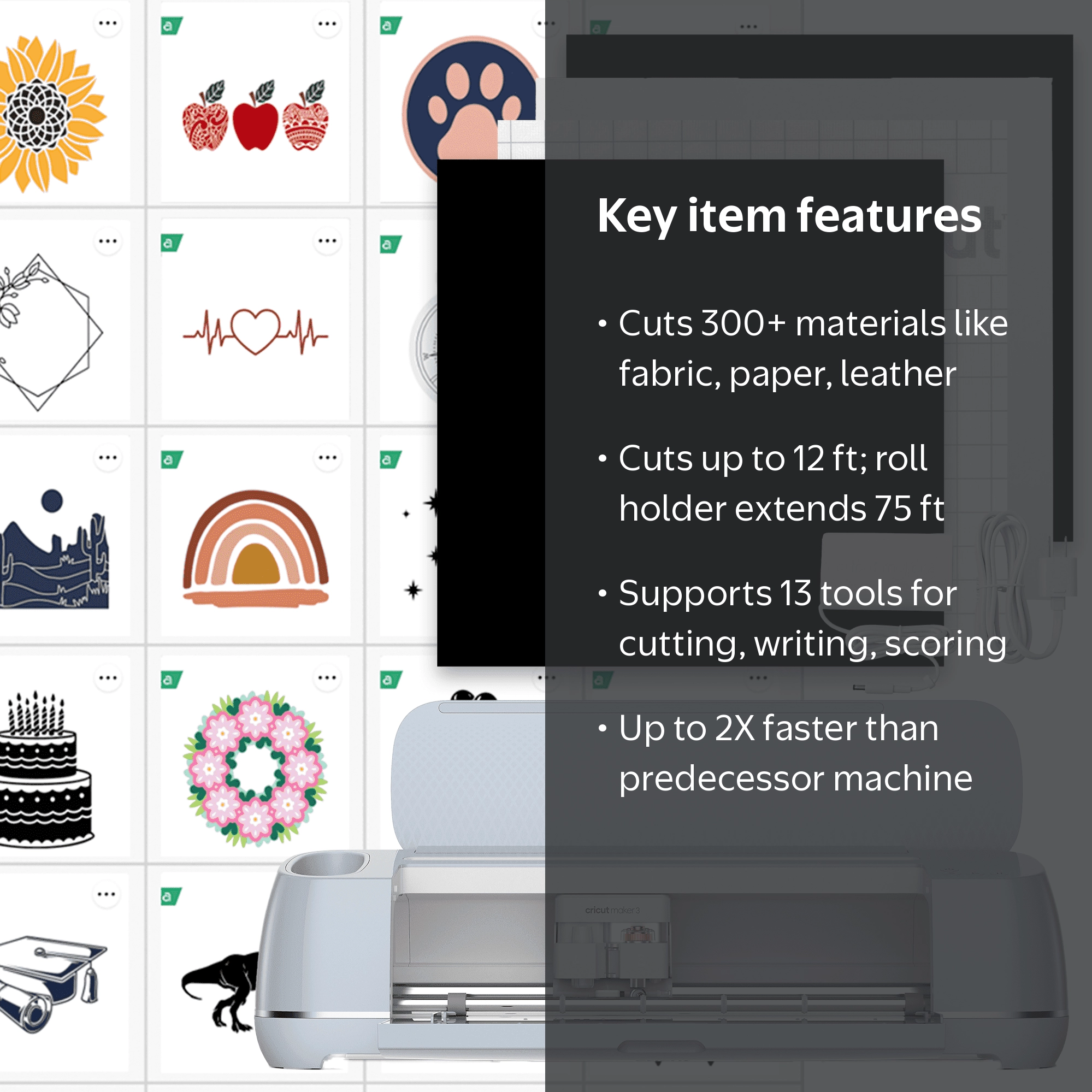 Cricut Maker 3 Smart Die-Cutting Machine, Includes $50 Digital