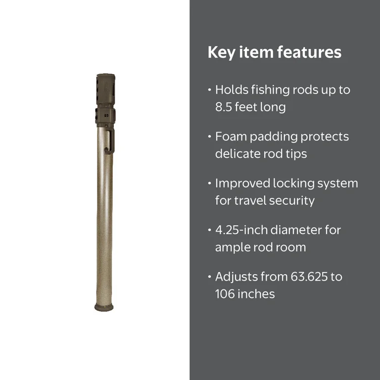 レイアウト用品 Brandon Hit Plano Guide Series Adjustable Rod Tube, Graphite/Sandstone