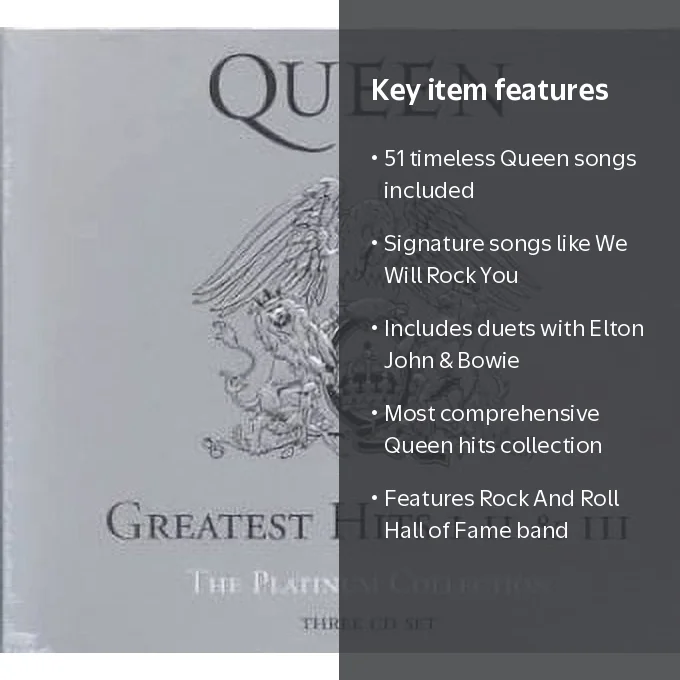 Queen Greatest Hits I, II & IIII The Platinum Collection (CD