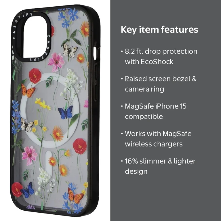 CASETiFY Impact Case for MagSafe for iPhone 15 - Ditsy Florals