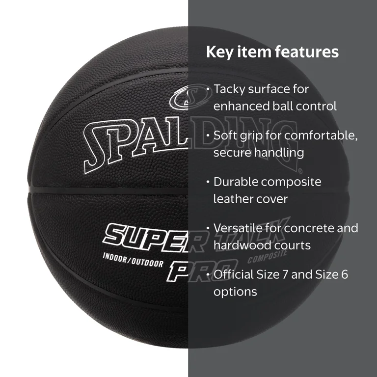 Spalding Super Tack Pro Indoor and Outdoor Composite Leather
