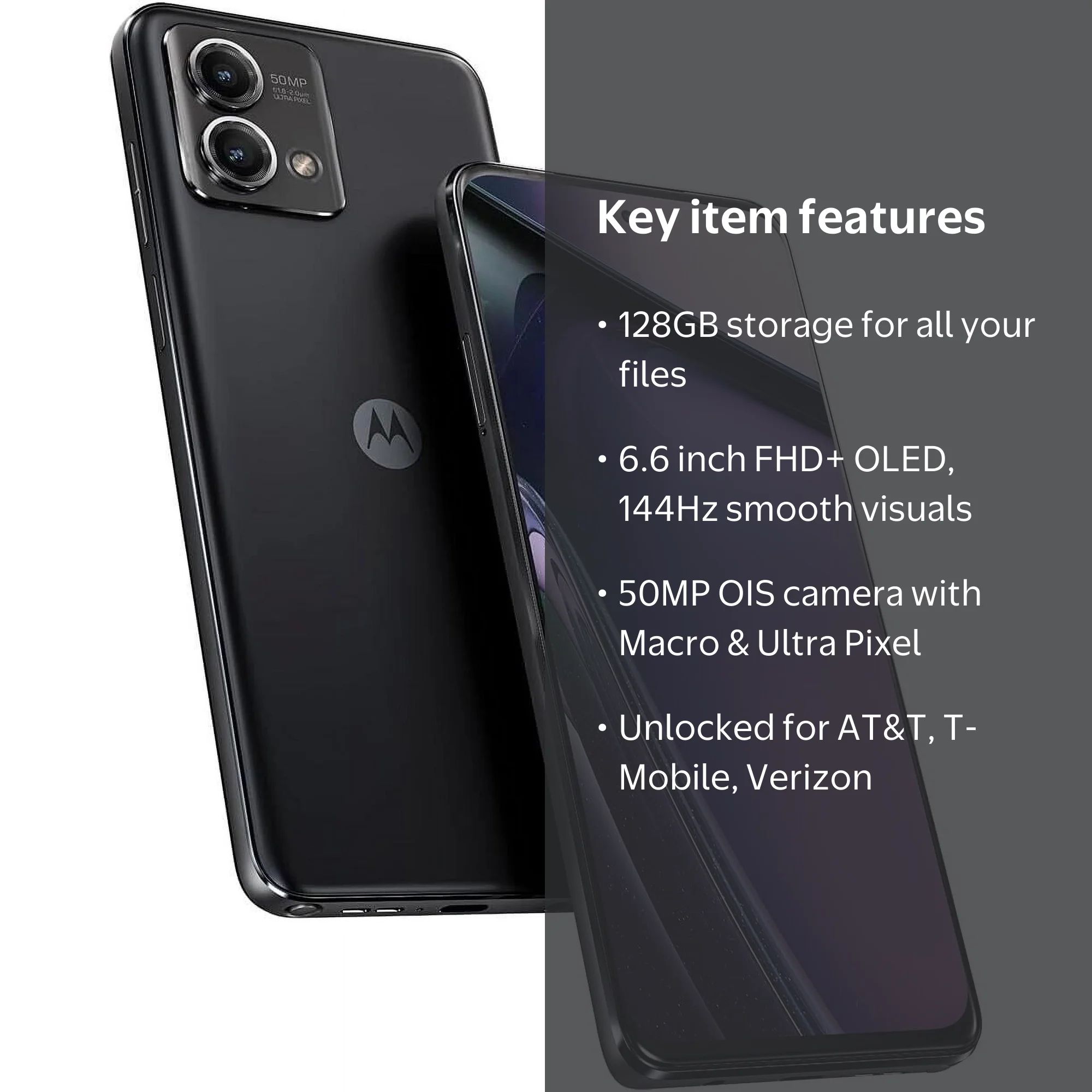 Motorola Edge 2022 | Unlocked Moto Cell Phone | 2-Day Battery | 6