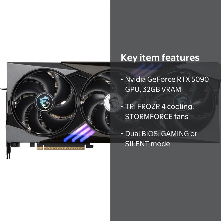 MSI Gaming Trio GeForce RTX 5090 32G GAMING TRIO OC - Walmart.com