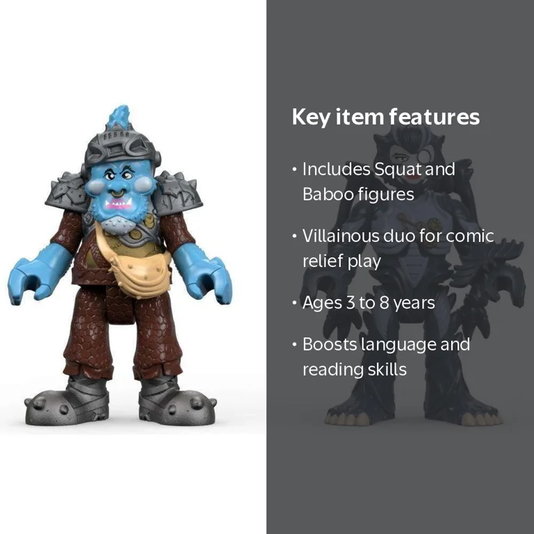 Imaginext, Action Figures, Squat & Baboo, Villain Henchmen Set