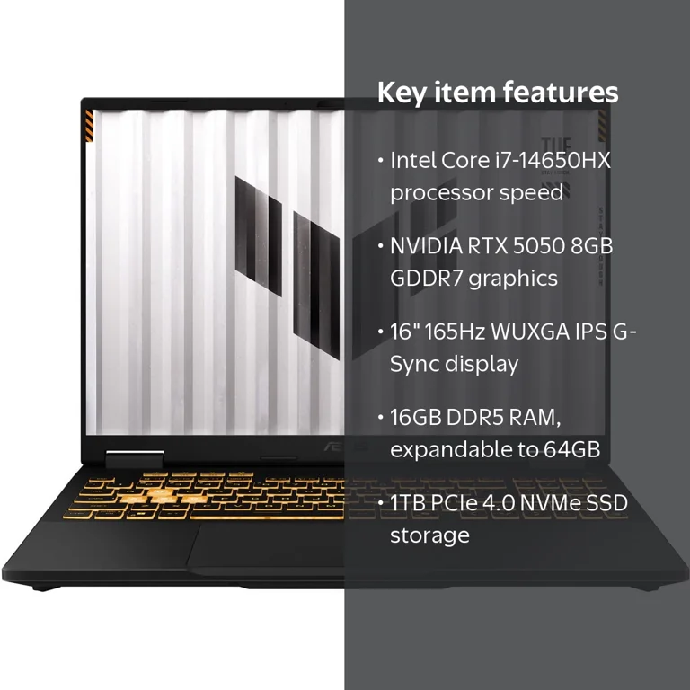 ASUS TUF Gaming F16 (2025) Gaming Laptop, 16” FHD+ 165Hz IPS-Level