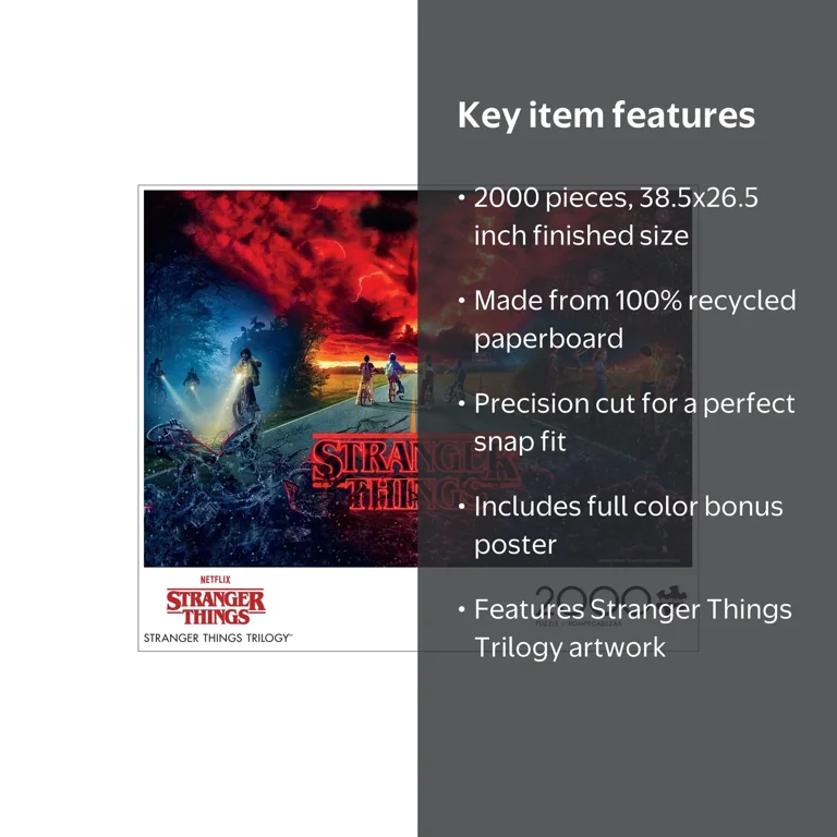 Buffalo Games 2000-Piece Stranger Things Jigsaw Puzzle - Walmart.com