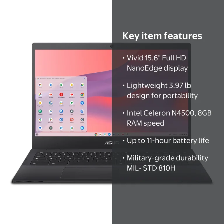 ASUS, Chromebook, CX1500, 15.6