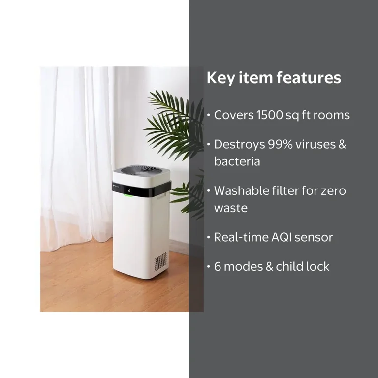 Airdog, Air Purifier for Large Rooms, X5, Washable Filter