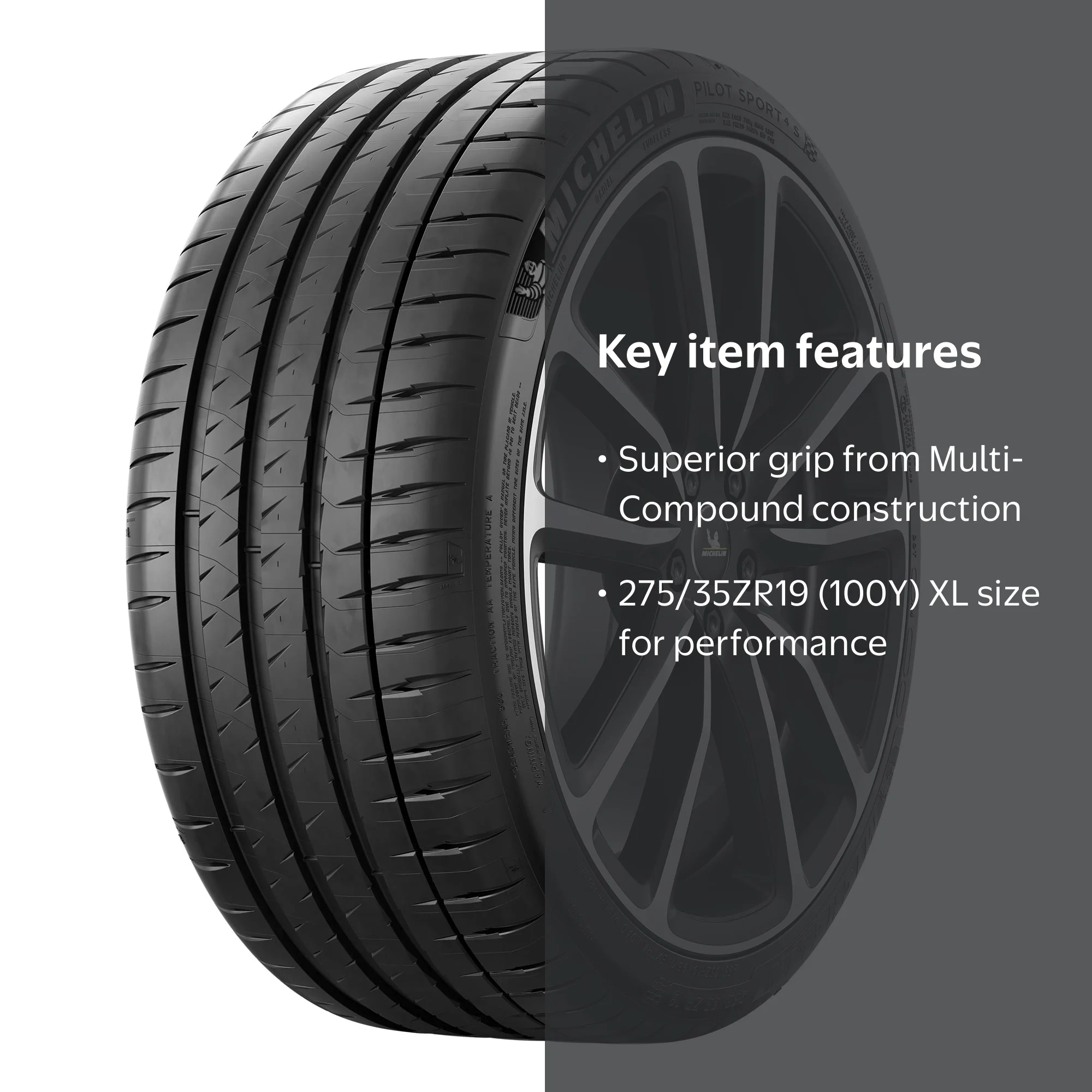 Michelin Pilot Sport 4S, 275/35ZR19 (100Y) XL Performance Summer