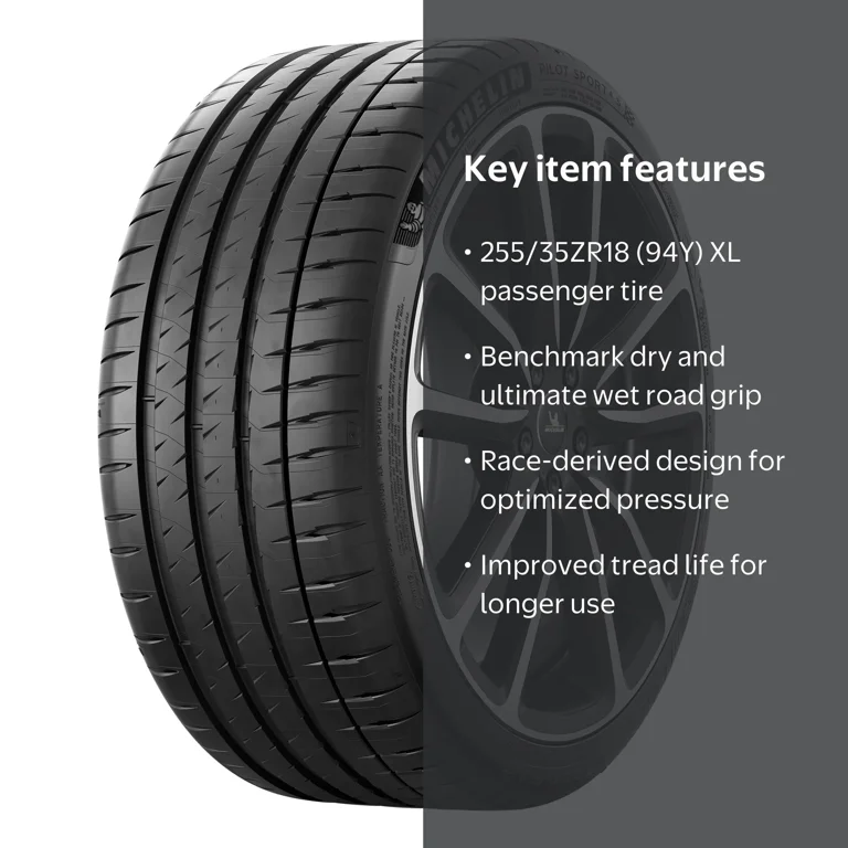 Michelin Pilot Sport 4S 255/35ZR18 (94Y) XL Passenger Tire