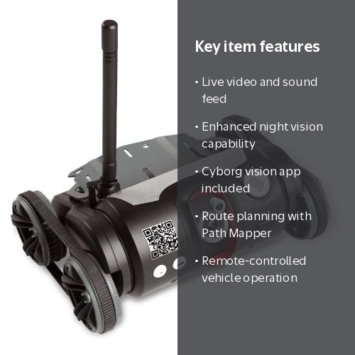 Spy Gear Spy Video TRAKR, RC Vehicle, Color Video, Sound, Apps