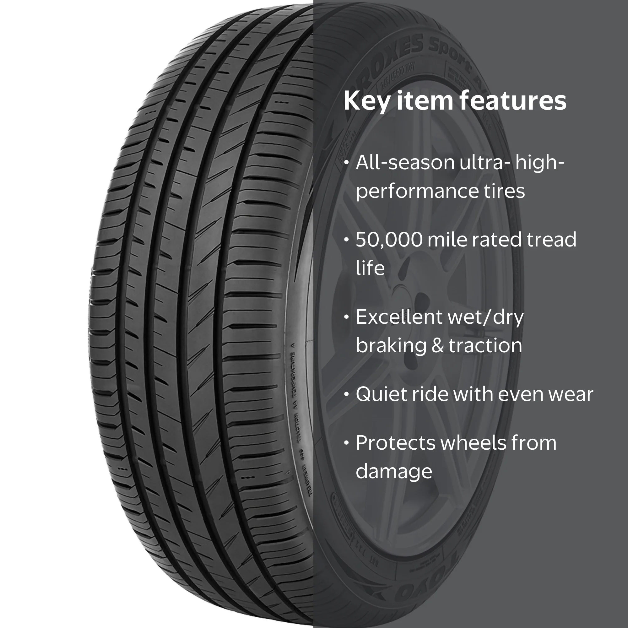 Toyo Proxes Sport A/S UHP All Season 205/55R16 94V XL Passenger