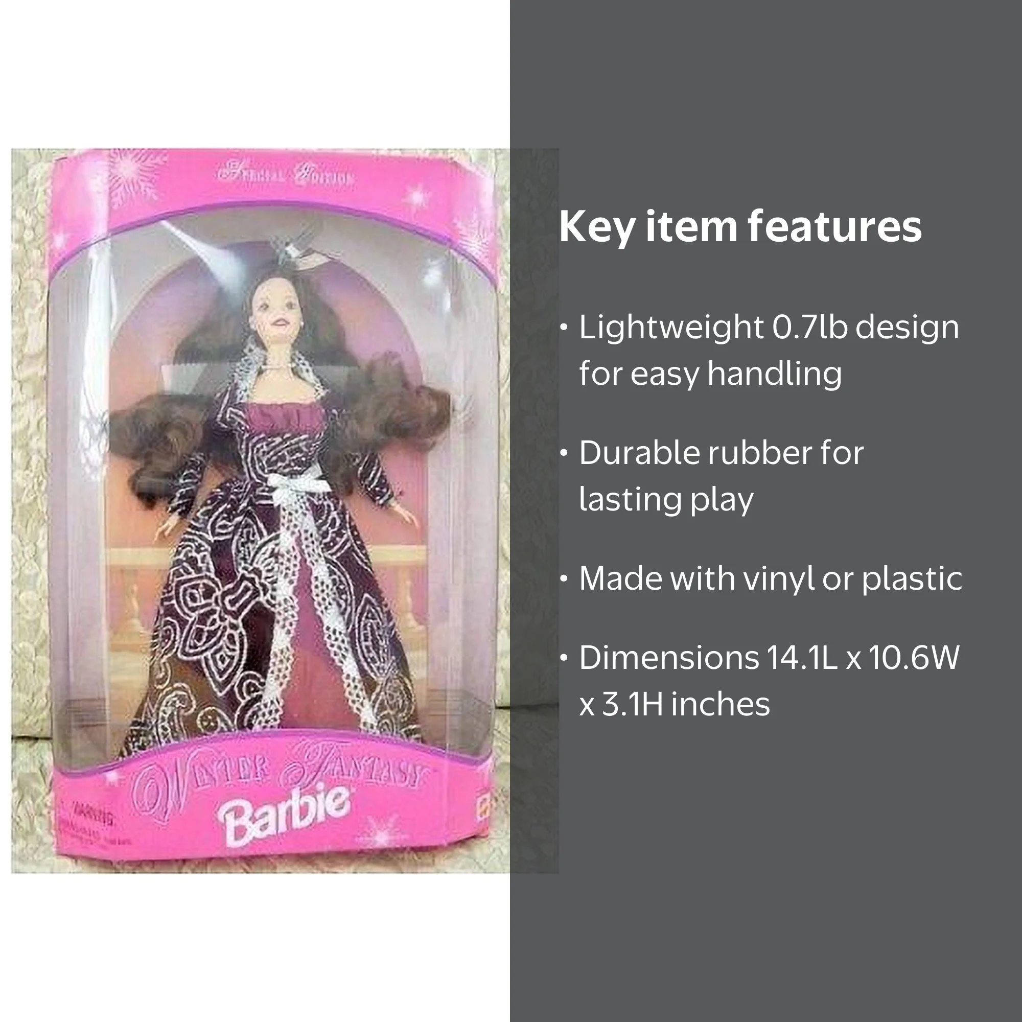 Winter Fantasy Barbie Doll Brunette Special Edition 1996 Mattel