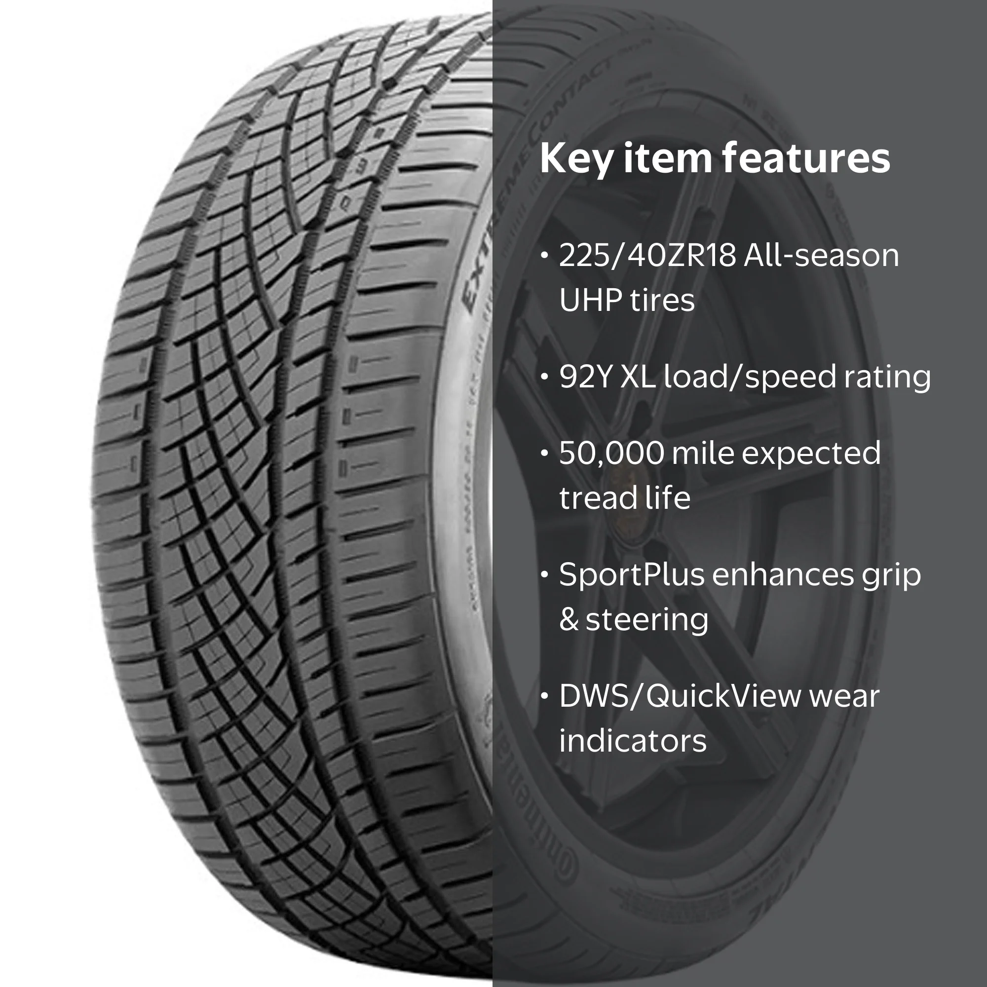 Continental ExtremeContact DWS06 All Season 225/40ZR18 92Y XL