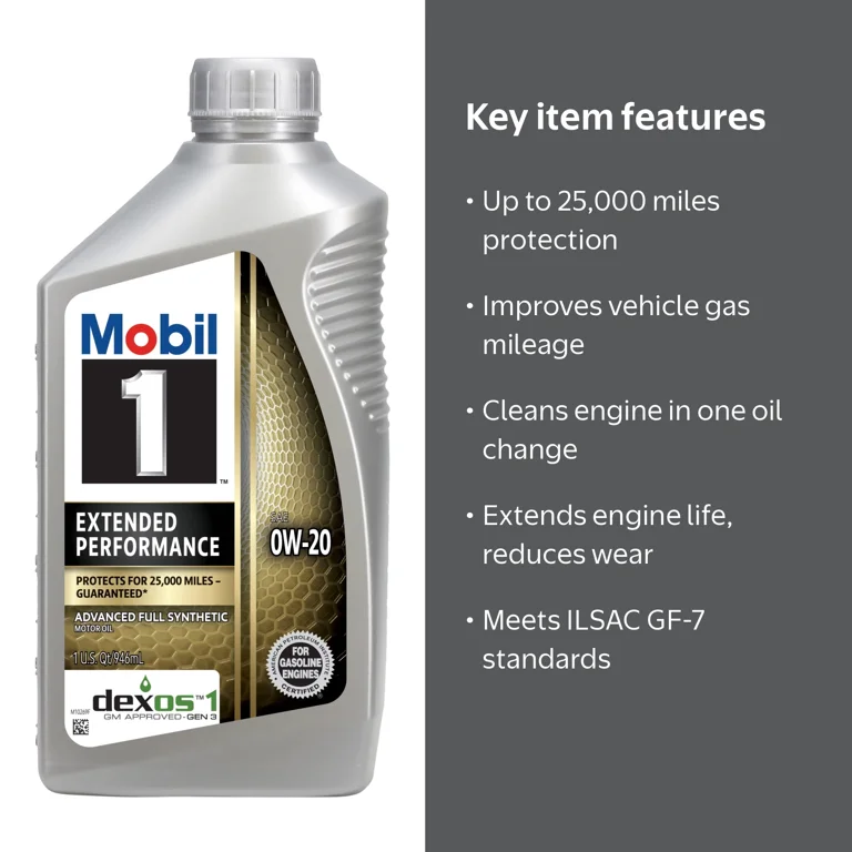 メンテナンス Mobil 1 0W-20 8L Mobil 1™ Advanced Clean Full