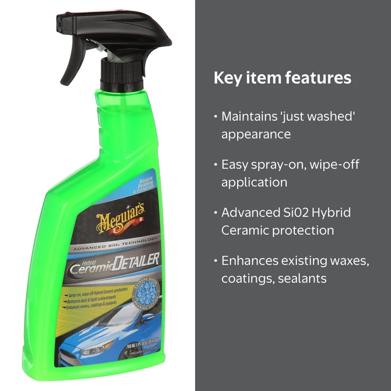 Meguiar's Hybrid Ceramic Wax Spray Detailer - G200526, 26 Oz