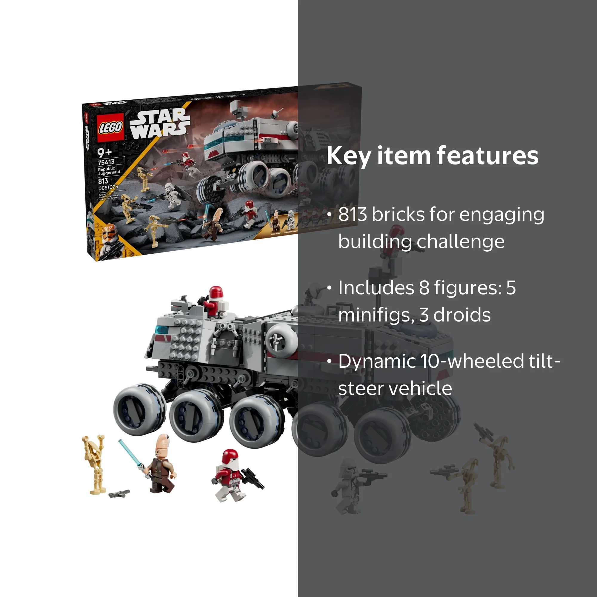 LEGO Star Wars: The Clone Wars Republic Juggernaut Building Toy