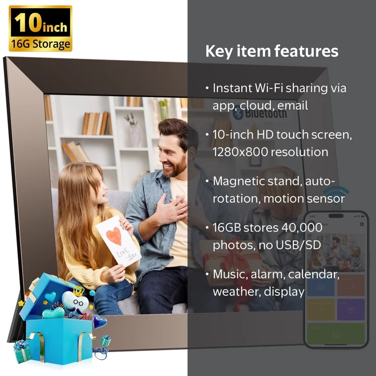 Dragon Touch 10 Inch WiFi Digital Picture Frame-Classic 10 Elite