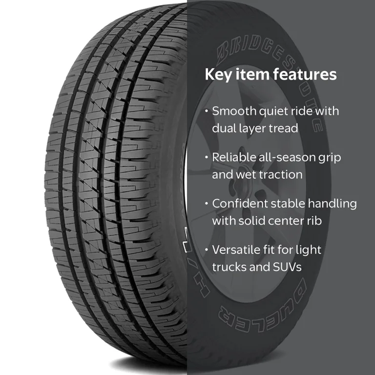 Bridgestone Dueler H/L Alenza 275/55R20 113T OWL Tire - Walmart.com