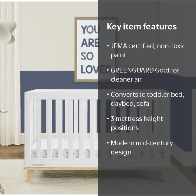Delta Children Frankie 4-in-1 Convertible Crib - Greenguard Gold