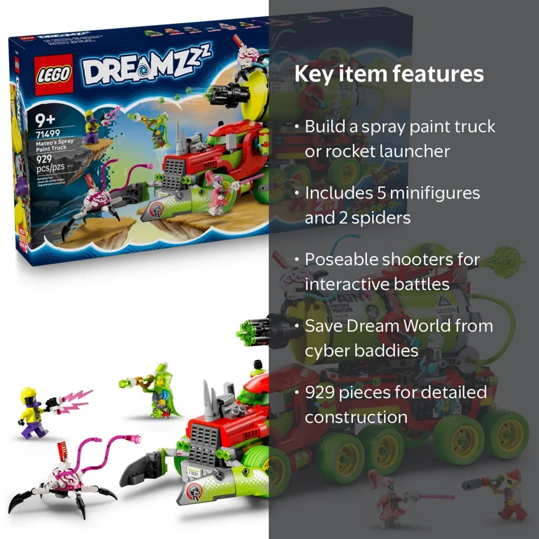 LEGO, Building Toy, 71499, DreamZzz Mateo‚Äôs Spray Paint Truck