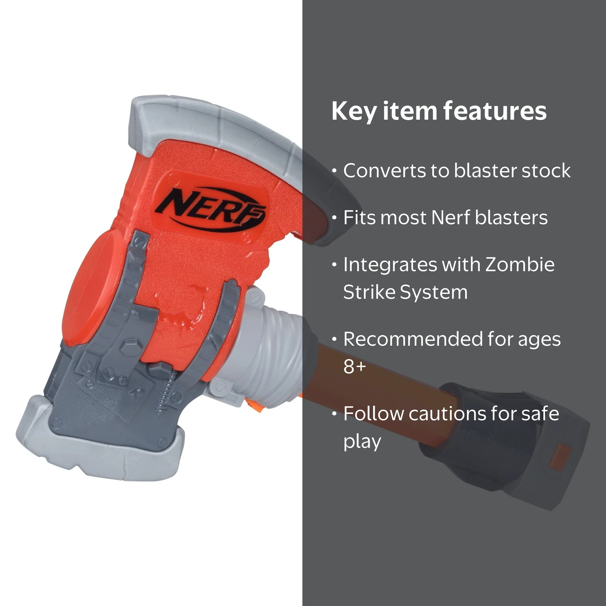 風鎮 Nerf Zombie Strike Survival System Chopstock, Ages 8 and Up