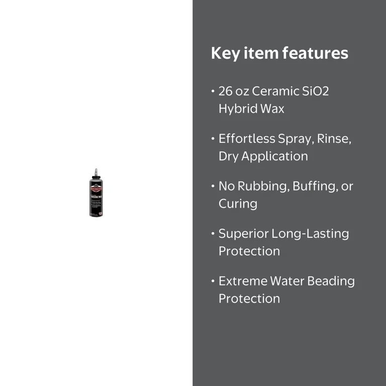 Meguiar's, Hybrid Ceramic Wax, G190526SRP 26 oz, Water Beading